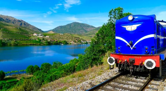 This is not a high-speed ride; the Presidential Train meanders leisurely through the scenic landscape.