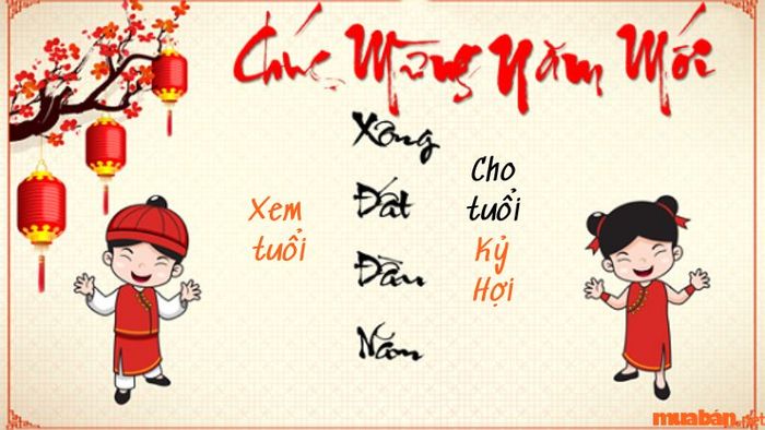 Lựa chọn tuổi xông đất 2024 cho gia chủ tuổi Kỷ Hợi.