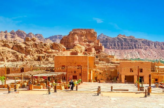 Saudi TV host Lojain Omran describes the AlUla historic site as 