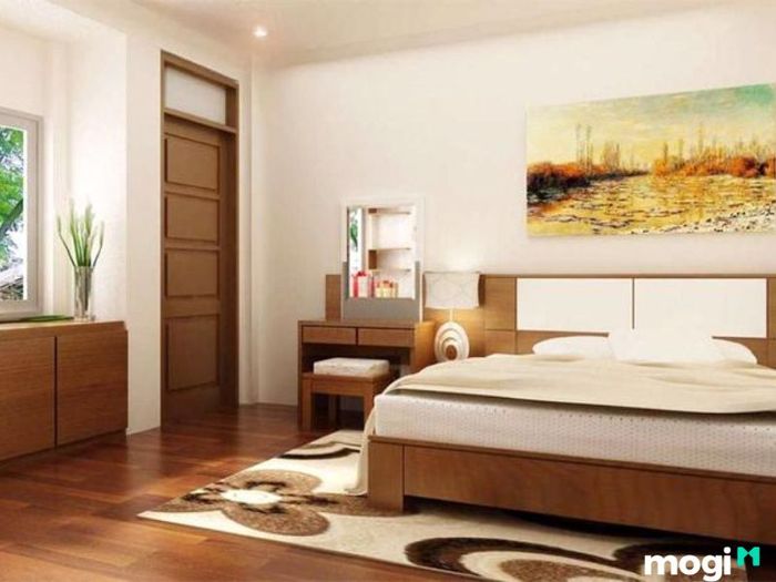 Không nên kê giường ngủ đối diện cửa phòng