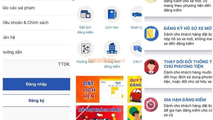 Gia hạn đăng kiểm xe ô tô qua ứng dụng trên điện thoại di động