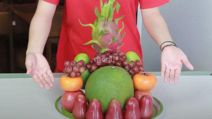 Bày mâm ngũ quả cúng làm nhà theo nguyên lý ngũ hành – Nguồn: Internet