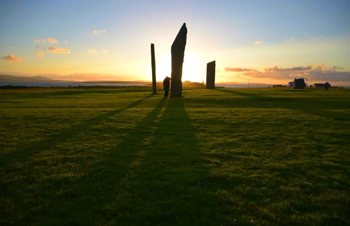 The standing stones of Stenness in Orkney became a significant part of Anthony and Rachael's story.