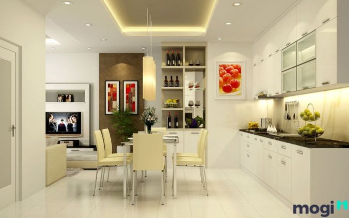 Mẫu thiết kế nội thất chung cư 55m2 hiện đại, phù hợp với xu hướng và phong cách sống năng động
