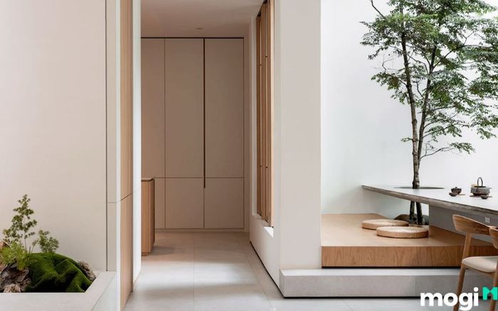 Phong cách Japandi trong thiết kế nội thất chung cư 55m2 mang đến sự kết hợp hài hòa giữa yếu tố Nhật Bản và Scandinavian, tạo nên không gian sống thanh lịch, nhẹ nhàng và đầy cảm hứng.