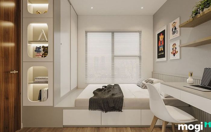 Phong cách thiết kế nội thất chung cư 55m2 với lối tối giản, hiện đại