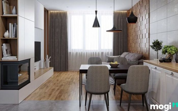 Thiết kế nội thất chung cư 55m2 theo phong cách tối giản, tinh tế