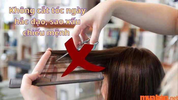 Tránh cắt tóc vào ngày hắc đạo hoặc khi sao xấu chiếu mệnh