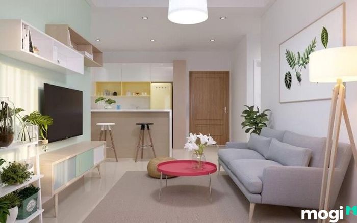 Thiết kế nội thất chung cư 55m2 theo phong cách tối giản, hiện đại