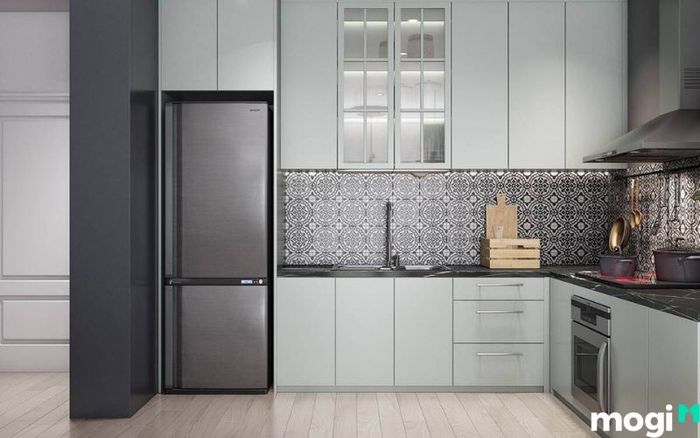 Thiết kế nội thất phòng bếp chung cư 55m2 tối ưu cho sự tiện dụng và thẩm mỹ