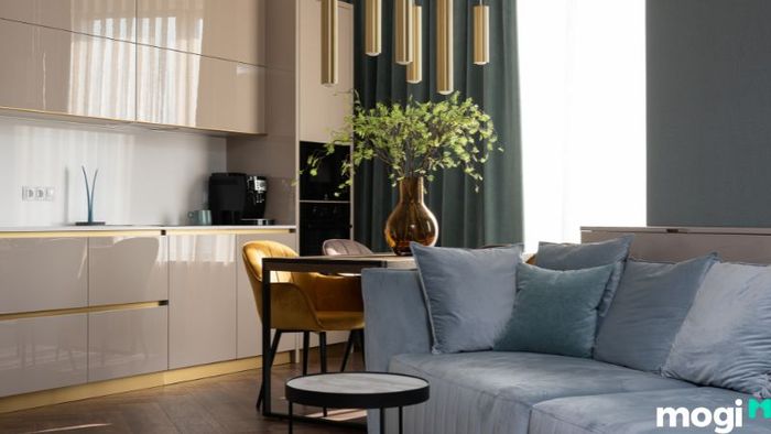Mẫu thiết kế căn hộ 1 phòng ngủ phong cách hiện đại