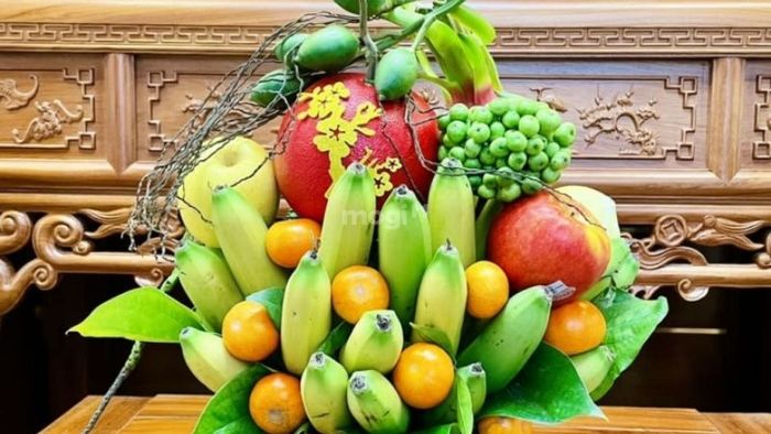 Sắp xếp các loại trái cây với màu sắc đa dạng tạo sự độc đáo – Nguồn: Internet