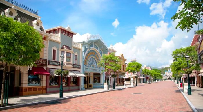 Many of the Main Street entrances to Walt Disney parks draw inspiration from Disney’s Missouri hometown.