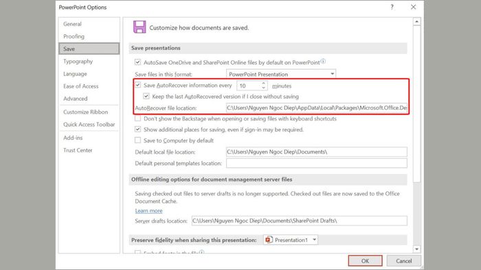Khôi phục file PowerPoint chưa lưu