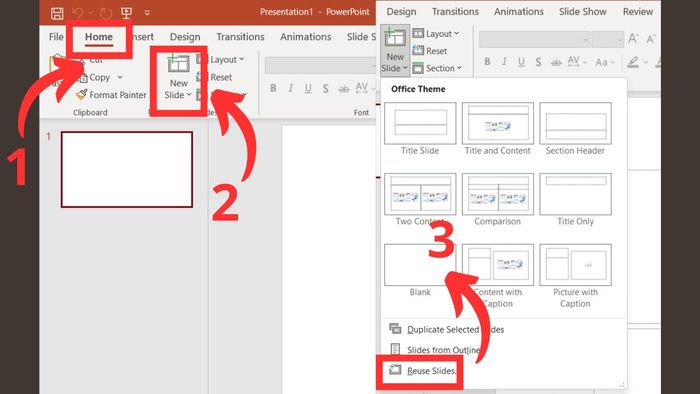 Khôi phục lại file PowerPoint chưa lưu