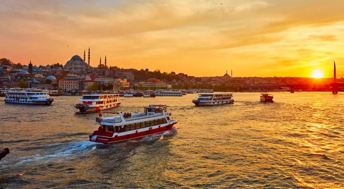 For a truly atmospheric experience, ferries are one of the most charming ways to cross the Bosphorus.