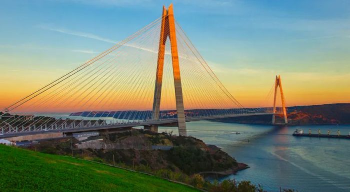 The Yavuz Sultan Selim Bridge was inaugurated in 2016.