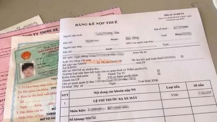 Thanh toán phí trước bạ