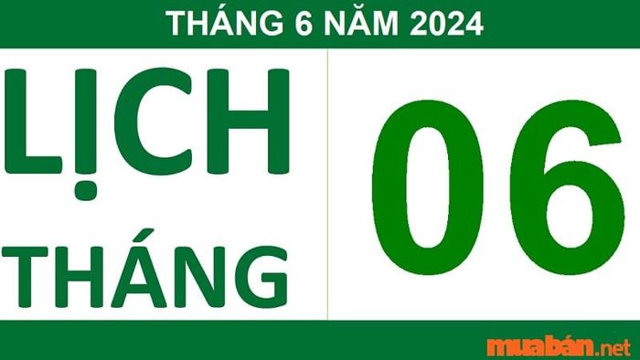 Tháng 6 có bao nhiêu ngày trong năm?