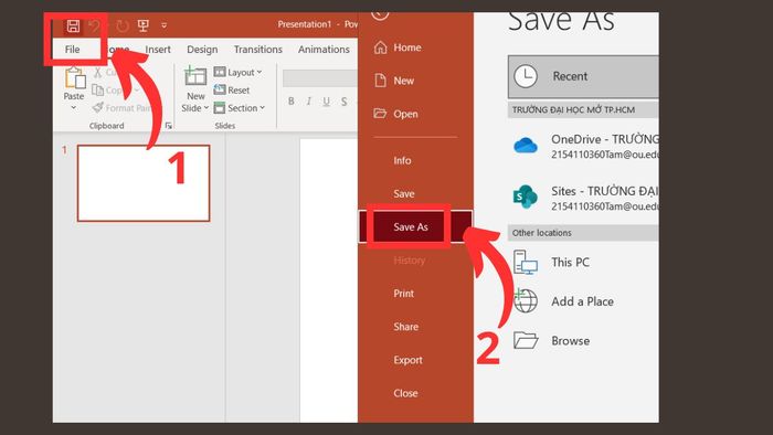 Hướng dẫn lấy lại file PowerPoint chưa lưu