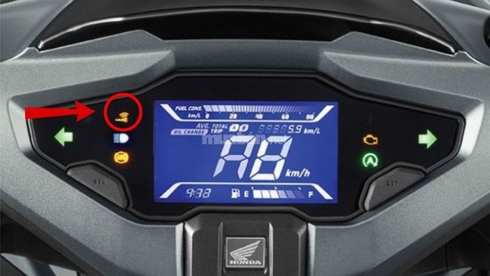 Biểu tượng chìa khóa trên màn hình xe Air Blade – Nguồn: Internet