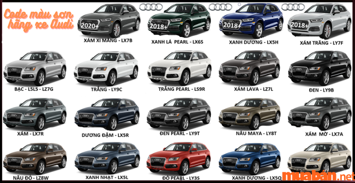 Mã màu sơn của Audi