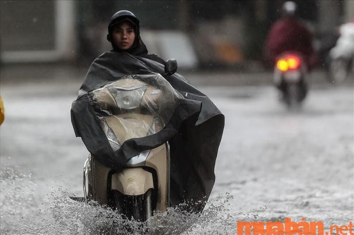 Các quy tắc khi đi xe máy – Cần hạn chế tham gia giao thông trong thời tiết xấu để bảo vệ an toàn cho chính bạn.