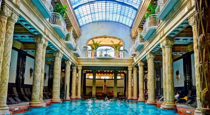 The Gellért Baths are a must-visit, no matter the time of year.