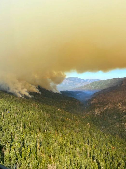 Officials are hopeful that remnants from previous fires will aid in containing the Washburn Fire.