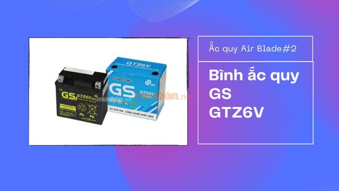 Bình ắc quy GS GTZ6V cho xe tay ga Honda