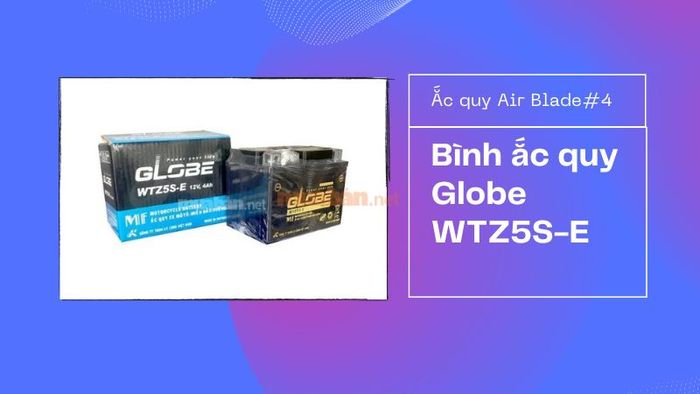 Bình ắc quy Globe WTZ5S-E cho xe tay ga