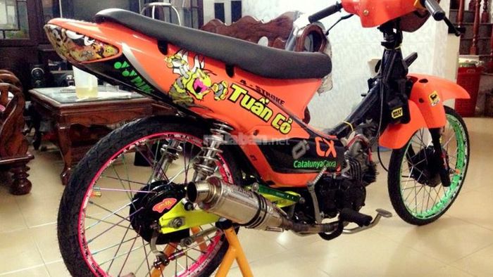 Wave Alpha độ đầy đủ phong cách Racing, sẵn sàng chinh phục mọi cung đường đua