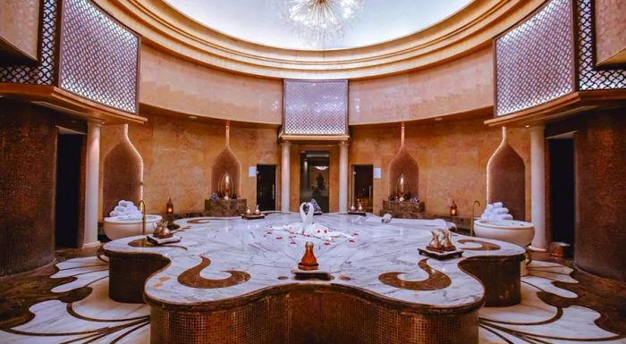 Anantara Eastern Mangroves offers a range of luxurious spa treatments, including the traditional Turkish hammam experience.