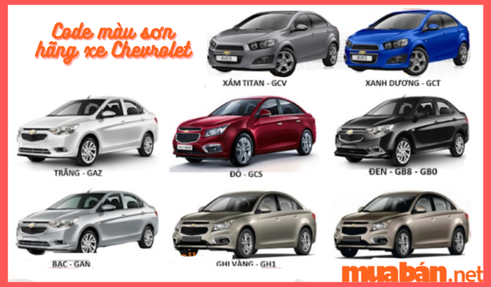Mã màu sơn của Chevrolet