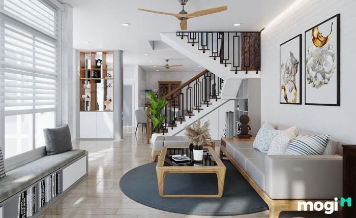 Chọn gạch ốp tường với màu sáng và bề mặt bóng giúp tạo ra không gian thoáng đãng, rộng rãi hơn rất nhiều.