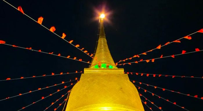 The climb to the top of Bangkok’s Golden Mount is challenging, but the stunning panoramic views of the city make it all worthwhile.