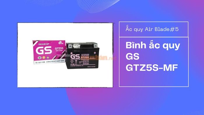 Bình ắc quy GS GTZ5S-MF cho xe tay ga Honda