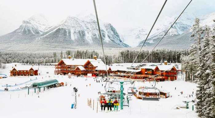 Lake Louise offers 4,200 acres of skiable terrain.