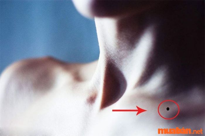 Nốt ruồi ở xương quai xanh bên trái thường mang số đào hoa