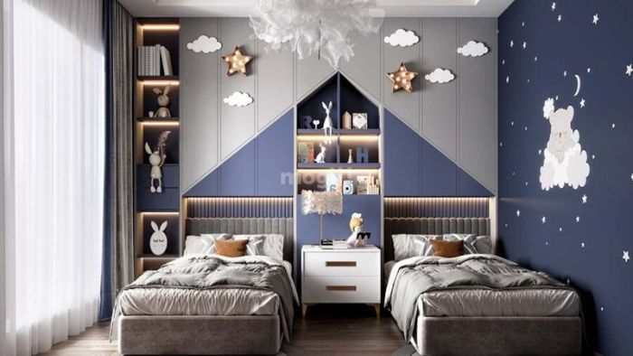 Cách đặt giường ngủ phù hợp cho người lớn và trẻ em theo độ tuổi.