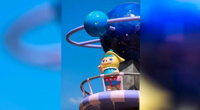 Pop Mart’s character Pucky is prominently featured in the newly opened Pop Land theme park in Beijing.