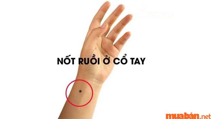 Nốt ruồi phong thủy ở cổ tay: Điềm báo tài lộc