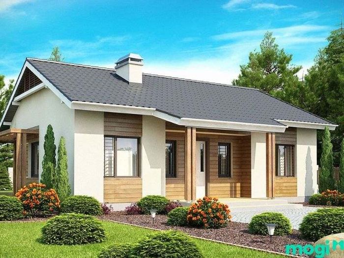 nhà cấp 4 không gian mở
