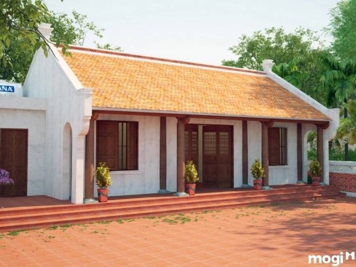 Nhà 3 gian với diện tích 120m2, phù hợp cho các gia đình mong muốn không gian rộng rãi và thoải mái.