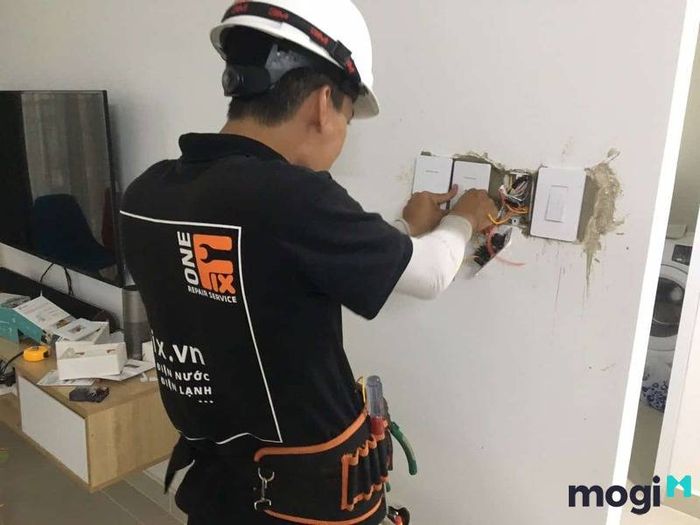 cách đi điện âm tường