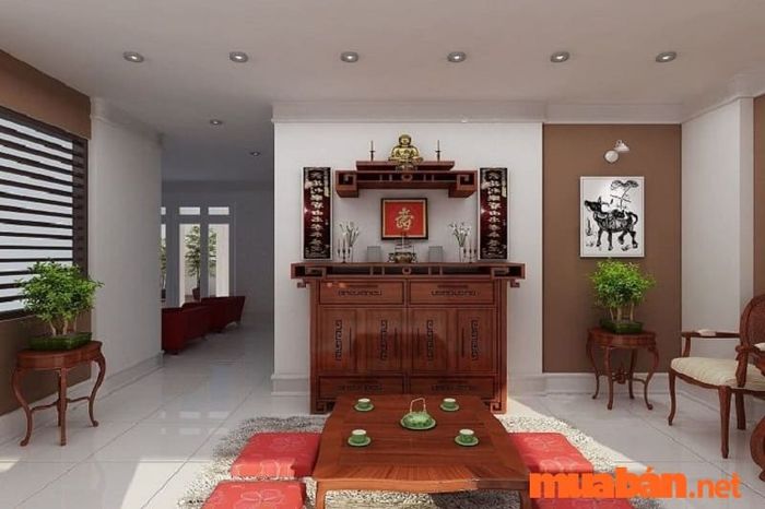 Đối với nhà hướng Đông Nam, vị trí đặt bàn thờ nên lựa chọn như thế nào để phù hợp phong thủy?