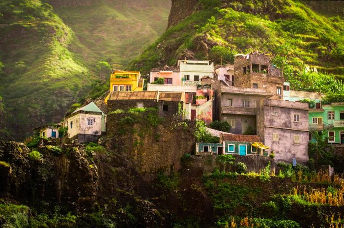 Clifftop houses