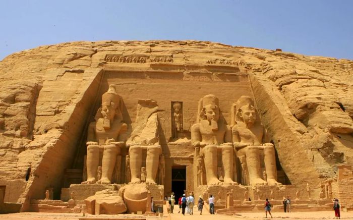 The awe-inspiring Abu Simbel is commonly visited on a long day trip from Aswan, either by plane or car.