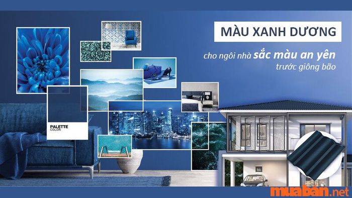 Lựa chọn sơn nhà màu xanh là một sự kết hợp hoàn hảo cho người mệnh Giản Hạ Thủy.