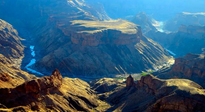 Namibia's Fish River Canyon ranks as the second largest canyon in the world, only behind the Grand Canyon.